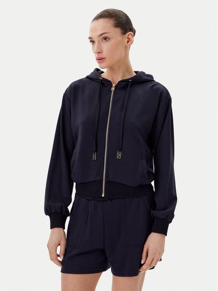 Gaudi Bluza 511BD64003 Granatowy Regular Fit. Niebieskie bluzy Gaudi, m, bez wzorów, z syntetyku, bez ramiączek, bez kaptura. Za 319.99 zł.