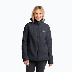 Bluza polarowa damska Jack Wolfskin Cradle Mountain Pile Full Zip. Szare bluzy bez kaptura Jack Wolfskin, bez wzorów, z polaru, bez kaptura, trekkingowe. Za 509.99 zł.
