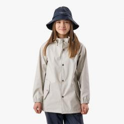 Kurtka przeciwdeszczowa turystyka junior Swedemount Väderöarna Coat wodoodporna. Białe kurtki SWEDEMOUNT, m, bez wzorów, młodzieżowe, bez kaptura. Za 199.99 zł.