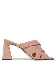 Pollini Klapki SA28117C1ITE0609 Różowy. Czerwone klapki Pollini, bez wzorów, ze skóry, bez obcasa, bez zapięcia. Za 1,729.00 zł.
