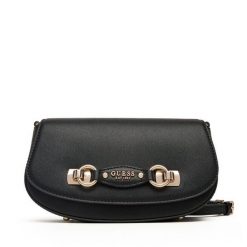 Torebka Guess. Czarne listonoszki Guess, z aplikacjami, bez dodatków. Za 449.99 zł.