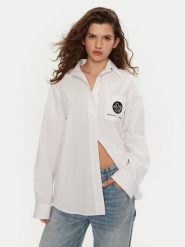 Miss Sixty Koszula 6L3XJ2380000 Biały Regular Fit. Białe koszule Miss Sixty, l, bez wzorów, z bawełny, bez kołnierzyka, bez ramiączek. Za 389.99 zł.