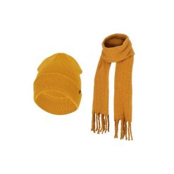 Modny zestaw zimowy damski szalik i czapka jeden rozmiar. Czarne czapki zimowe HEAT KEEPER, na zimę, bez wzorów. Za 185.79 zł.