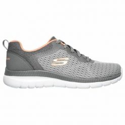 Obuwie Sportowe Damskie Skechers Bountiful Szary. Szare buty treningowe Skechers, bez wzorów, z gumy, bez zapięcia. Za 221.85 zł.