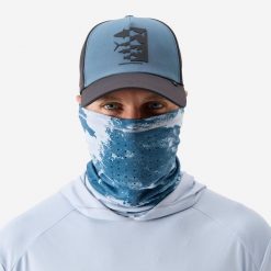 Komin wędkarski Caperlan 500 Anty-UV. Niebieskie szaliki i kominy CAPERLAN, bez wzorów, z materiału, wakacyjne. Za 34.99 zł.