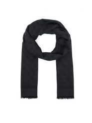 Guess Szal AM9617 POL03 Szary ciemny. Szare szaliki i kominy Guess, z aplikacjami, z poliesteru. Za 194.99 zł.
