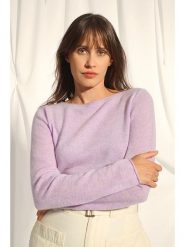 Just Cashmere Kaszmirowy sweter "Grace" w kolorze fioletowym rozmiar: XL. Różowe swetry Just Cashmere, xl, bez wzorów, z kaszmiru, bez ramiączek. Za 260.35 zł.
