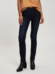 Cross Jeans Dżinsy - Slim fit - w kolorze granatowym rozmiar: W31/L32. Niebieskie jeansy Cross Jeans, l, z aplikacjami, z jeansu, z podwyższonym stanem. Za 114.71 zł.