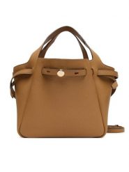 Tory Burch Torebka Romy Satchel 164866 Brązowy. Brązowe torebki klasyczne Tory Burch, bez wzorów, ze skóry, bez dodatków. Za 2,309.00 zł.