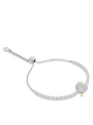 Swarovski Bransoletka Idyllia 5742022 Srebrny. Szare bransoletki Swarovski, metalowe. Za 585.99 zł.