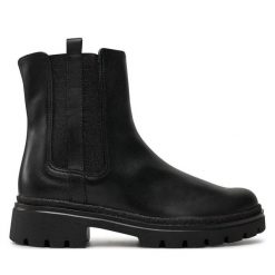 Botki Gabor. Czarne botki Gabor, bez wzorów, bez obcasa, na płaskiej podeszwie, bez zapięcia. Za 579.99 zł.