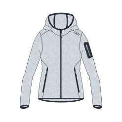 Polar z kapturem dla kobiet CMP. Szare bluzy z polaru CMP, na zimę, l, bez wzorów, z polaru, narciarskie. W wyprzedaży za 174.99 zł.