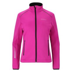 Kurtka do narciarstwa biegowego damska Endurance Zora XCS. Czerwone kurtki przejściowe sportowe Endurance, bez wzorów, z softshellu, bez kaptura, narciarskie. Za 299.99 zł.
