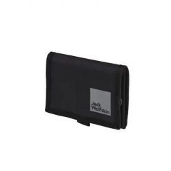 Portfel sportowy Jack Wolfskin Gutleut Wallet na rzep czarny na dokumenty. Czarne portfele Jack Wolfskin, bez wzorów, z materiału. Za 154.25 zł.
