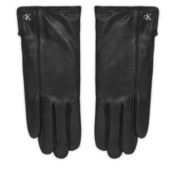 Rękawiczki Damskie Calvin Klein. Czarne rękawiczki Calvin Klein, bez wzorów. Za 349.99 zł.