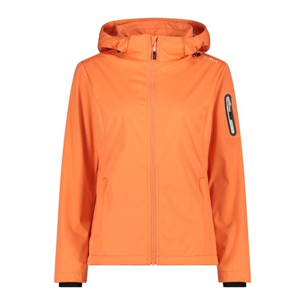 Kurtka damska turystyczna CMP 39A5016. Brązowe kurtki przejściowe sportowe CMP, l, bez wzorów, z softshellu, z kapturem, trekkingowe. Za 340.00 zł.