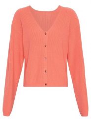 MOSS COPENHAGEN Kardigan w kolorze pomarańczowym rozmiar: XS/S. Pomarańczowe swetry Moss Copenhagen, s, bez wzorów, z wełny, klasyczne, bez ramiączek. Za 136.45 zł.