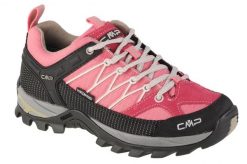 Damskie Niskie buty trekkingowe CMP Rigel waterprof. Czerwone trekkingi CMP, bez wzorów, z tkaniny, bez zapięcia, trekkingowe. Za 389.99 zł.
