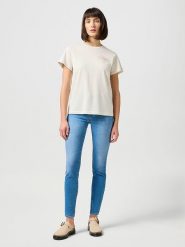 Wrangler Dżinsy - Skinny fit - w kolorze błękitnym rozmiar: W27/L30. Niebieskie jeansy Wrangler, l, z aplikacjami. Za 202.98 zł.