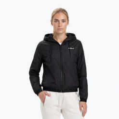Kurtka damska Pitbull Adena Hooded. Czarne kurtki PITBULL, l, bez wzorów, z nylonu, bez kaptura. Za 179.99 zł.