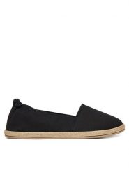 JENNY Espadryle KAYLA WSK1609-05 Czarny. Czarne espadryle Jenny, bez wzorów, z materiału, bez obcasa. Za 59.99 zł.
