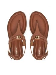MICHAEL Michael Kors Sandały 40S5MAFS4L Brązowy. Brązowe sandały MICHAEL Michael Kors, bez wzorów, ze skóry, bez obcasa, na płaskiej podeszwie, bez zapięcia. Za 369.99 zł.