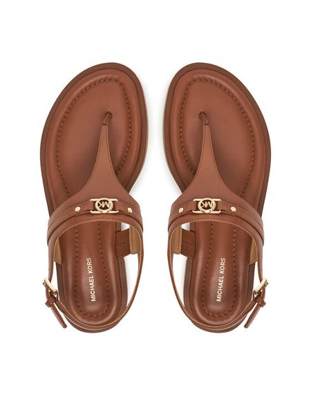 MICHAEL Michael Kors Sandały 40S5MAFS4L Brązowy. Brązowe sandały MICHAEL Michael Kors, bez wzorów, ze skóry, bez obcasa, na płaskiej podeszwie, bez zapięcia. Za 549.99 zł.