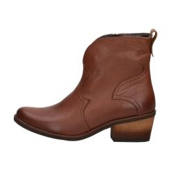 Brązowe Polskie kowbojki damskie botki zimowe Deoni B71b Brąz Groch. Brązowe botki Deoni, bez wzorów, z polaru, eleganckie, bez obcasa, na obcasie, bez zapięcia. Za 529.00 zł.