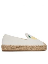 DeeZee Espadryle 8-807-2 Biały. Białe espadryle DeeZee, bez wzorów, z materiału, bez obcasa. Za 119.99 zł.