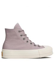 Converse Trampki Chuck Taylor All Star Lift Platform Canvas A05014C Fioletowy. Fioletowe trampki Converse, bez wzorów, z materiału, retro, bez zapięcia. Za 269.99 zł.