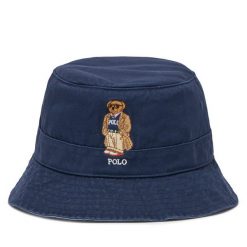 Kapelusz Polo Ralph Lauren. Niebieskie kapelusze Polo Ralph Lauren, bez wzorów. Za 489.99 zł.