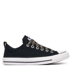 Trampki Converse. Czarne trampki Converse, bez wzorów, retro, bez zapięcia. Za 329.99 zł.