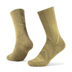 Skarpety do biegania Buff Dryflx Crew Sock DC. Zielone skarpetki Buff, bez wzorów, z elastanu. Za 109.99 zł.