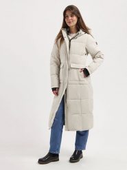 TRAVELIN' Płaszcz pikowany "Franska" w kolorze kremowym rozmiar: XXL. Brązowe płaszcze Travelin', xxl, bez wzorów, bez kaptura. Za 491.99 zł.