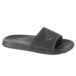Klapki na basen damskie, S.Island Lady 24 SISLLS. Czarne klapki Joma, bez wzorów, bez obcasa, bez zapięcia. Za 59.99 zł.