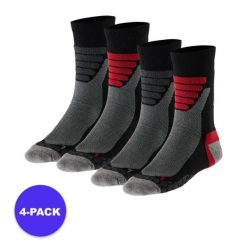 Skarpety turystyczne unisex – Multi czarne – 4 pary. Czarne skarpetki XTREME, bez wzorów, z elastanu. W wyprzedaży za 167.20 zł.