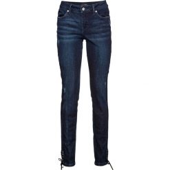 Dżinsy ze stretchem bonprix ciemnoniebieski denim "used". Jeansy marki bonprix. Za 109.99 zł.