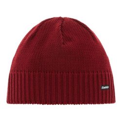 Czapka Eisbar Trop MÜ. Czerwone czapki zimowe Eisbär, bez wzorów, z materiału, eleganckie. Za 149.00 zł.