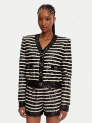 Balmain Marynarka DF1KL180XJ31 Czarny Regular Fit. Czarne marynarki i żakiety Balmain, bez wzorów, z syntetyku, bez ramiączek. Za 7,149.00 zł.