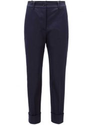 Boss Chinosy Tachino 50429884 Granatowy Relaxed Fit. Niebieskie chinosy Boss, bez wzorów, z bawełny. Za 1,059.00 zł.