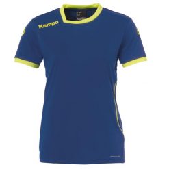 Damska koszulka Kempa Curve. Niebieskie t-shirty sportowe Kempa, xs, bez wzorów, z materiału, bez ramiączek, do piłki ręcznej. Za 109.50 zł.