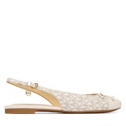Baleriny MICHAEL Michael Kors. Białe baleriny MICHAEL Michael Kors, bez wzorów, bez obcasa, bez zapięcia. Za 609.99 zł.