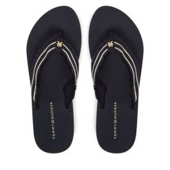 Japonki Tommy Hilfiger. Niebieskie japonki Tommy Hilfiger, bez wzorów. Za 199.99 zł.