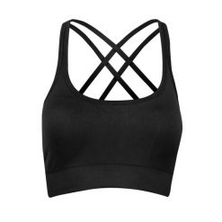 Stanik Fitness BeShaped Gym Queen Bezszwowy. Czarne biustonosze BESHAPED, bez wzorów, z nylonu. Za 179.00 zł.