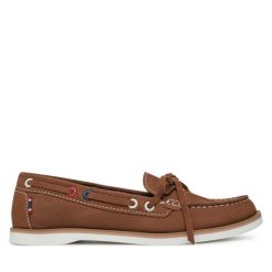 Lordsy Beverly Hills Polo Club. Brązowe półbuty wsuwane Beverly Hills Polo Club, bez wzorów, bez obcasa, na płaskiej podeszwie. Za 299.99 zł.