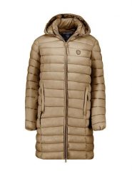Canadian Peak Płaszcz pikowany "Akitaleak" w kolorze jasnobrązowym rozmiar: M. Brązowe płaszcze Canadian Peak, m, bez wzorów, bez kaptura. Za 222.41 zł.