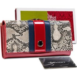 Peterson Elegancki portfel z modnym, wężowym wzorem Peterson NoSize. Portfele Peterson, bez wzorów. Za 159.00 zł.