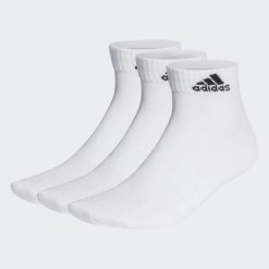 Skarpety za kostkę unisex Adidas 3 pary. Białe skarpetki adidas, bez wzorów. Za 49.00 zł.