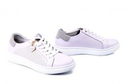 FILIPPO DP6860/26 WH biały, półbuty damskie. Białe półbuty wsuwane Filippo, bez wzorów, ze skóry, bez obcasa. Za 199.90 zł.