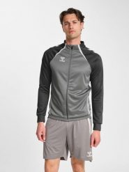 Kurtka z dresu Hummel Lead 2.0. Szare kurtki Hummel, l, bez wzorów, z dresówki, bez kaptura. Za 286.00 zł.